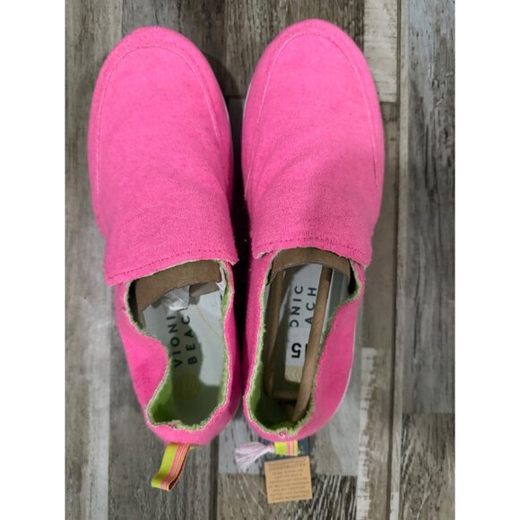 Bright Pink Slip-On Womens Shoes By Vionic Beach Size 5 - Picture 3 of 8